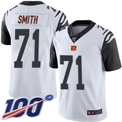 Cincinnati Bengals Limited White Men Andre Smith Jersey NFL Footballl #71 100th Season Rush Vapor Untouchable->cincinnati bengals->NFL Jersey